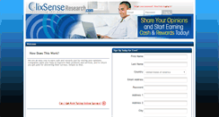 Desktop Screenshot of clixsenseresearch.com