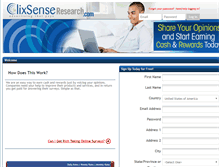 Tablet Screenshot of clixsenseresearch.com